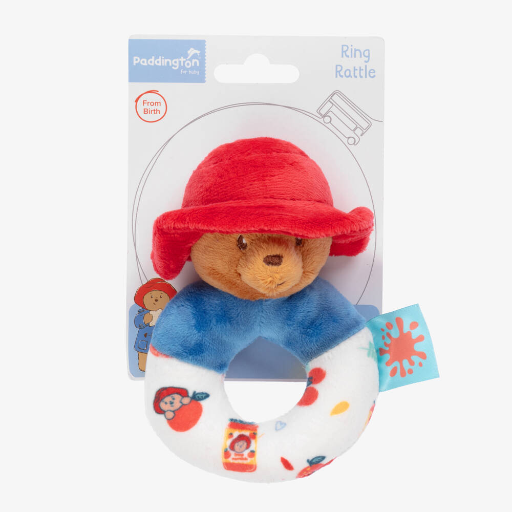 Rainbow Designs-Paddington Bear Rattle (14cm) | Childrensalon Outlet