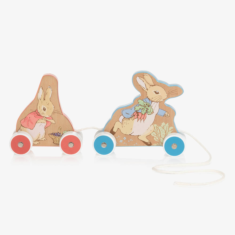 Rainbow Designs-Peter Rabbit Wooden Pull Along Toy (29cm) | Childrensalon Outlet