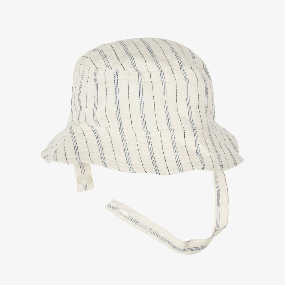 Ralph Lauren-Baby Boys Beige Striped Dungaree Set | Childrensalon Outlet