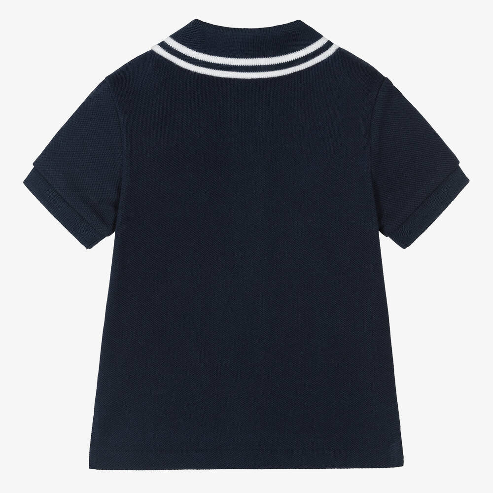 Ralph Lauren-Baby Boys Blue Bear Polo Shirt | Childrensalon Outlet