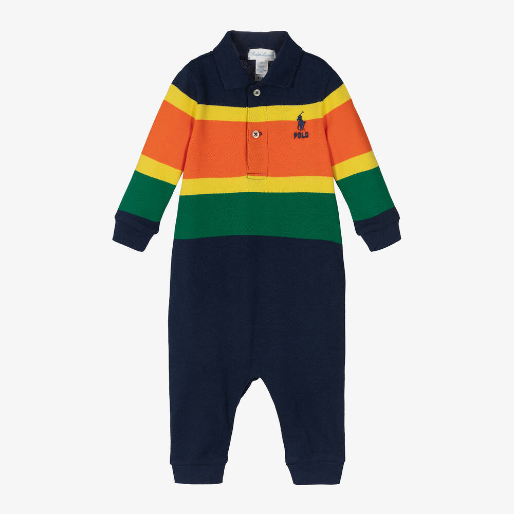 Ralph Lauren - Combinaison colourblock bébé garçon | Childrensalon