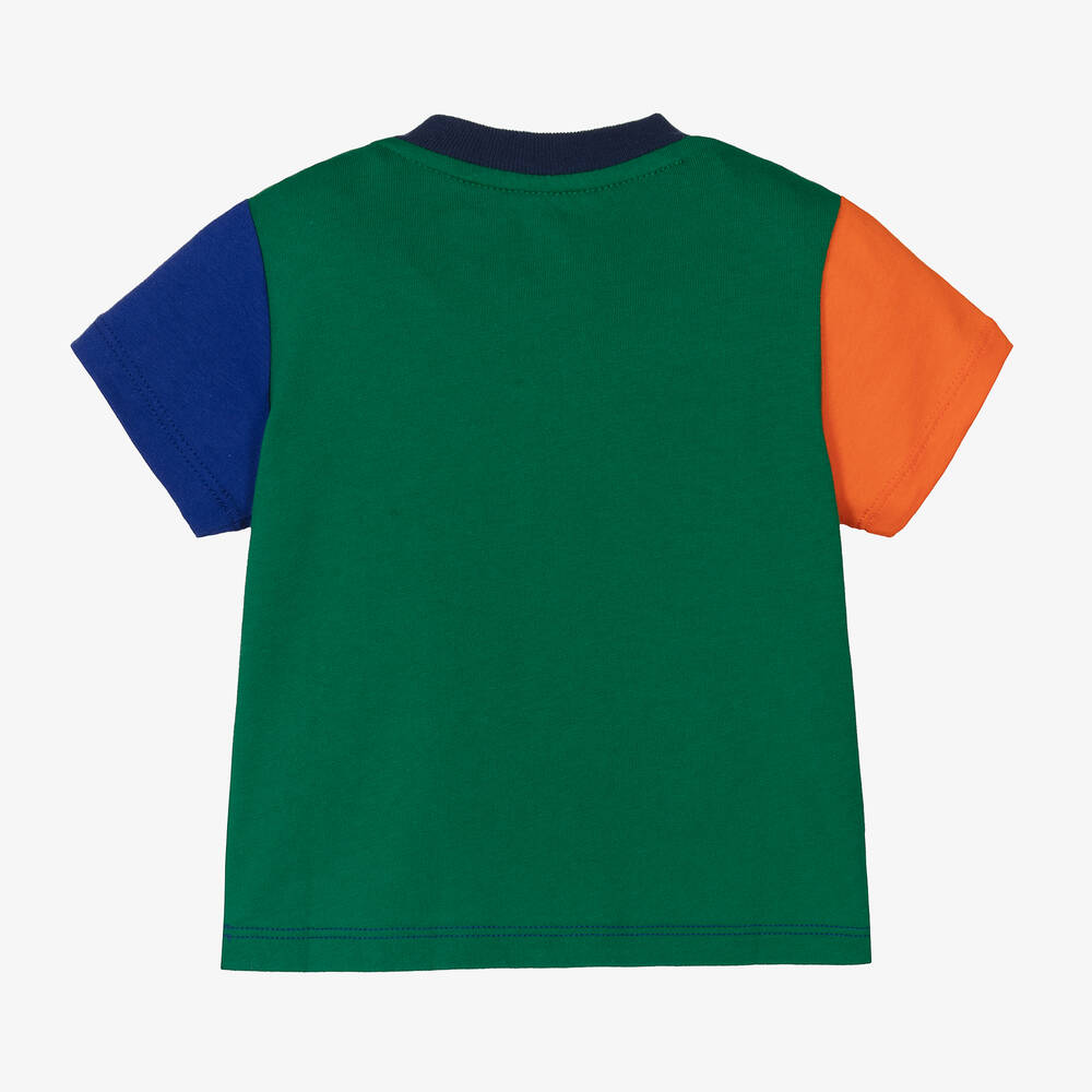 Polo Ralph Lauren カラフルTシャツ Polo Ralph Lauren Girls Sky Blue T-Shirt Rainbow Logo 8-10