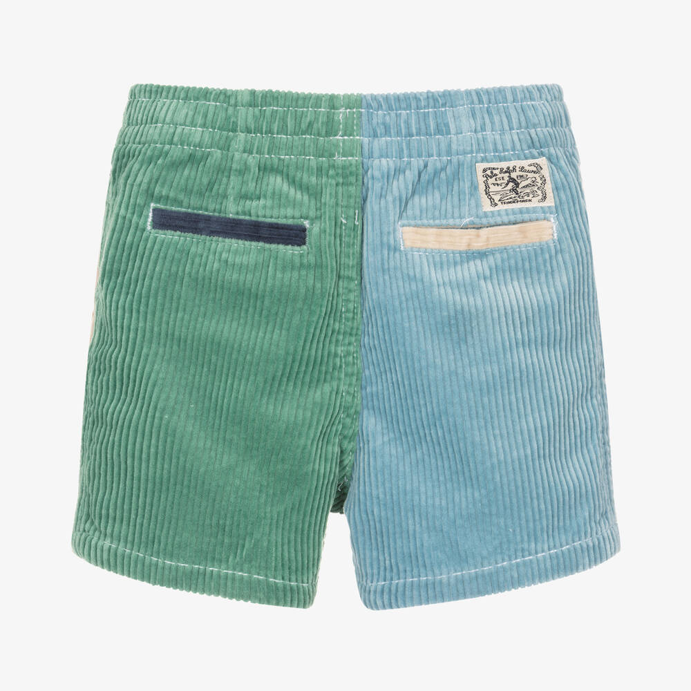 Ralph Lauren-Baby Boys Blue Cotton Corduroy Shorts | Childrensalon Outlet
