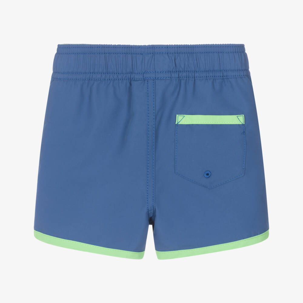 Ralph Lauren-Baby Boys Blue & Green Polo Bear Swim Shorts | Childrensalon Outlet