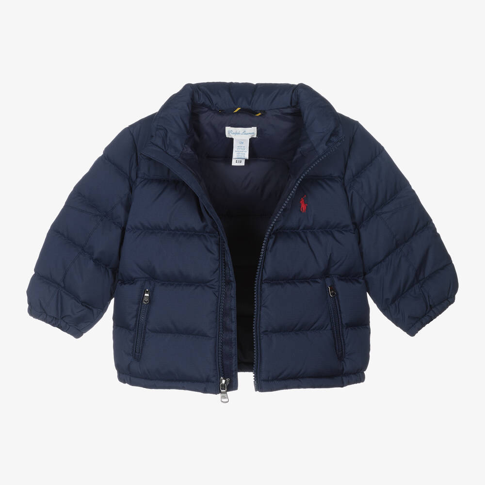 Ralph Lauren  Boy's Packable Hooded Jacket Blue Size 5