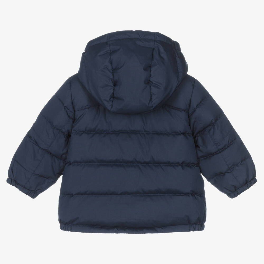 Ralph Lauren Doudoune a capuche bleue bebe Childrensalon Outlet