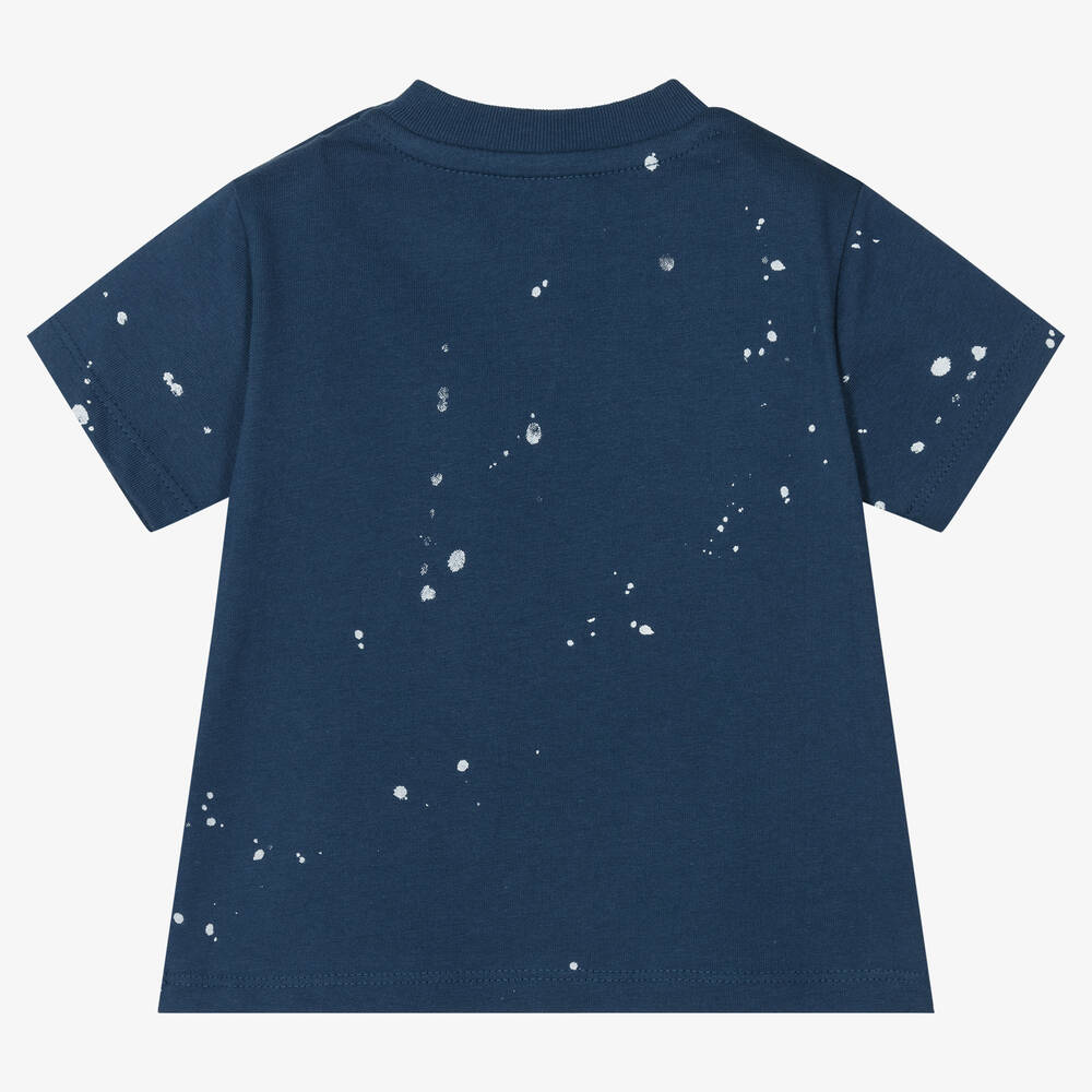 Ralph Lauren-Синяя футболка с брызгами краски | Childrensalon Outlet