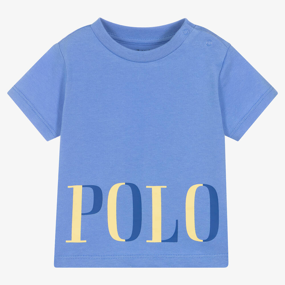 Baby boy white ralph lauren t shirt hot sale