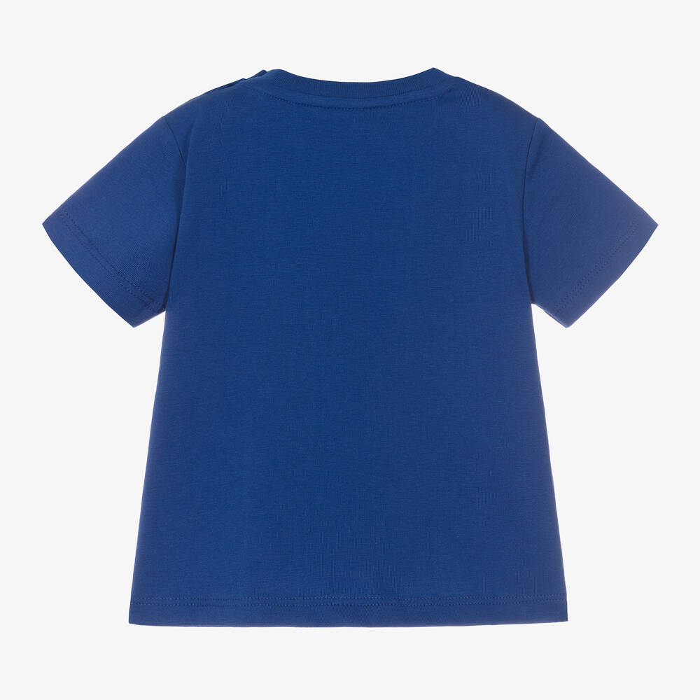 Ralph Lauren-Baby Boys Blue Pony Cotton T-Shirt | Childrensalon Outlet