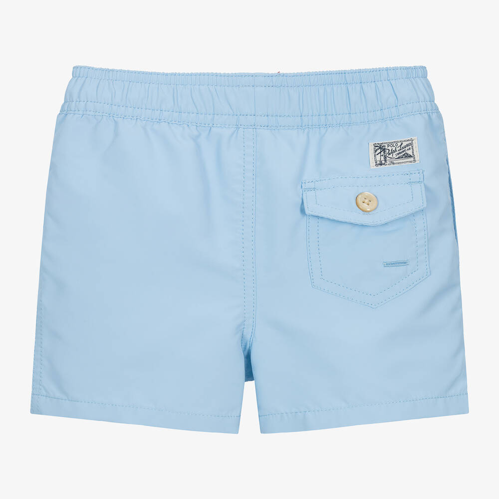 Ralph Lauren Baby Boys Blue Pony Swim Shorts