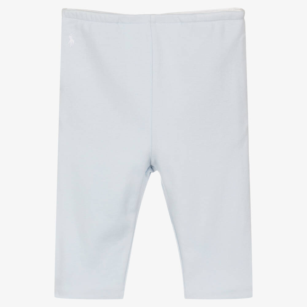 Ralph Lauren-Baby Boys Blue & White Reversible Cotton Trousers | Childrensalon Outlet