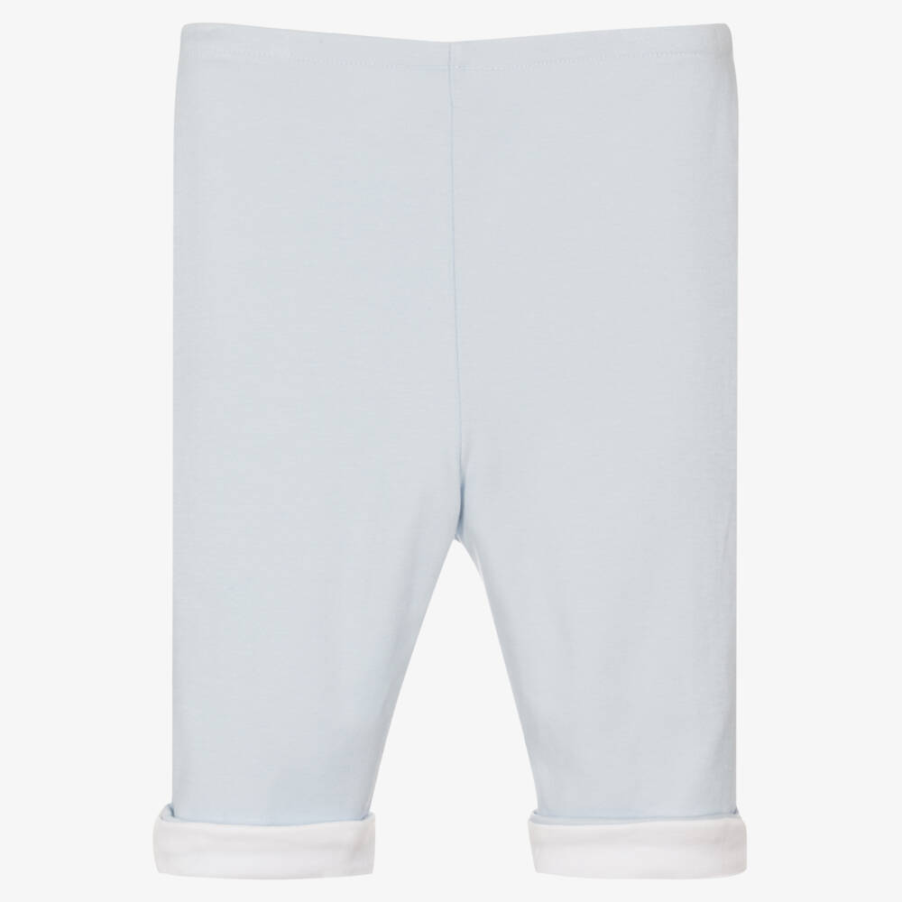 Ralph Lauren-Baby Boys Blue & White Reversible Cotton Trousers | Childrensalon Outlet