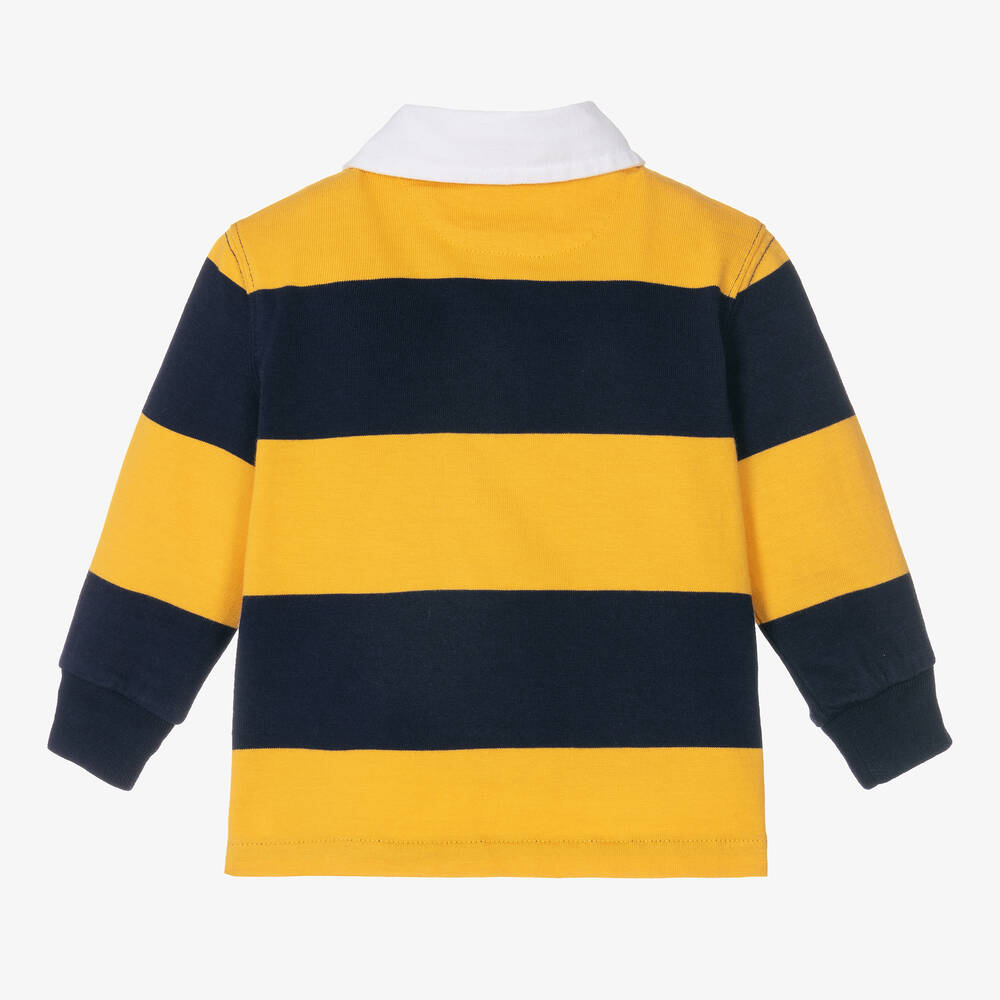 Ralph Lauren-Сине-желтый топ поло из хлопка | Childrensalon Outlet