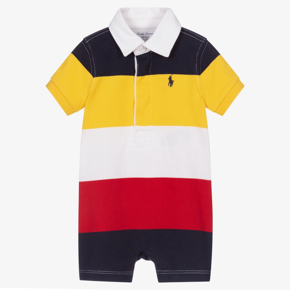 Ralph Lauren - Baby Boys Colourblock Shortie | Childrensalon