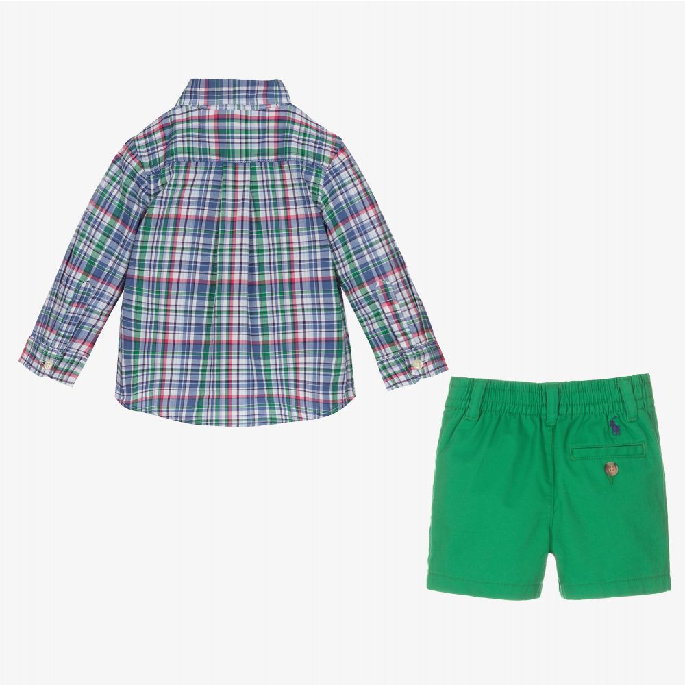 Ralph Lauren-Baby Boys Cotton Shorts Set | Childrensalon Outlet