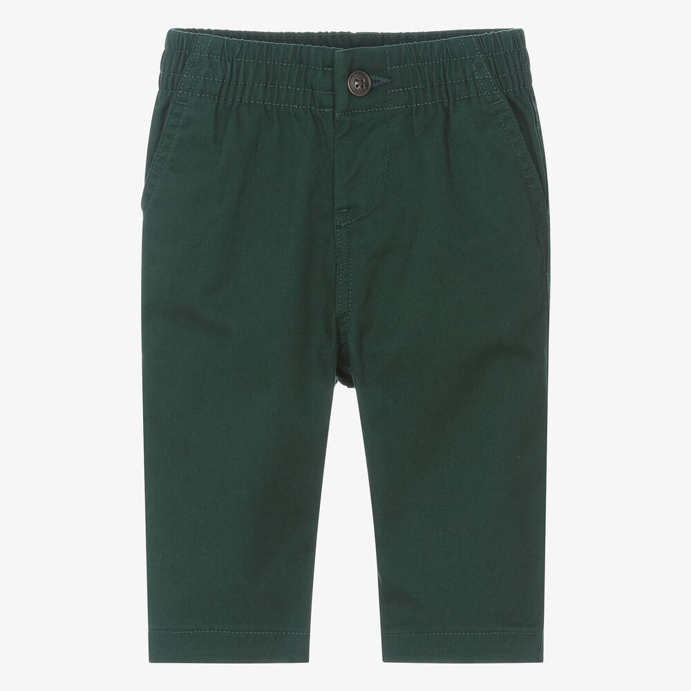 Ralph Lauren - Pantalon chino vert en coton bébé | Childrensalon