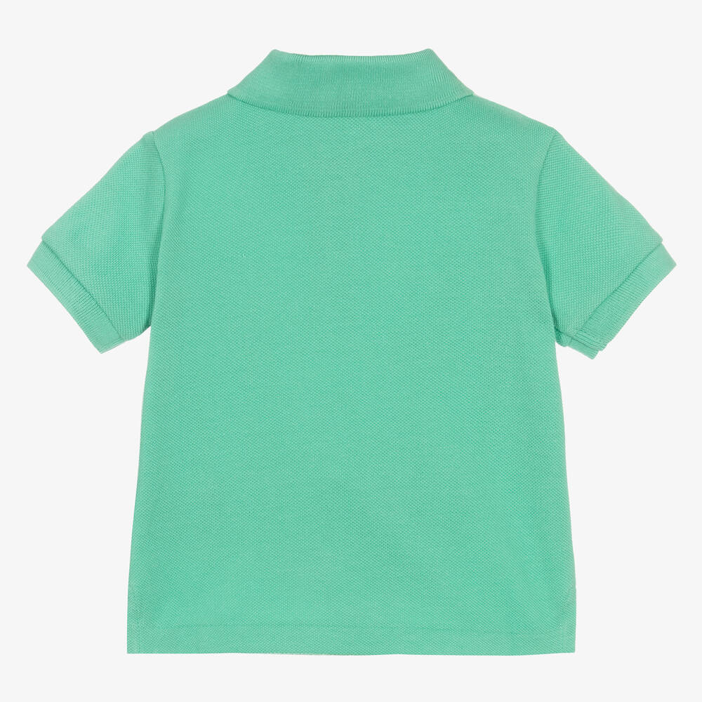 Ralph Lauren-Baby Boys Green Cotton Polo Shirt | Childrensalon Outlet