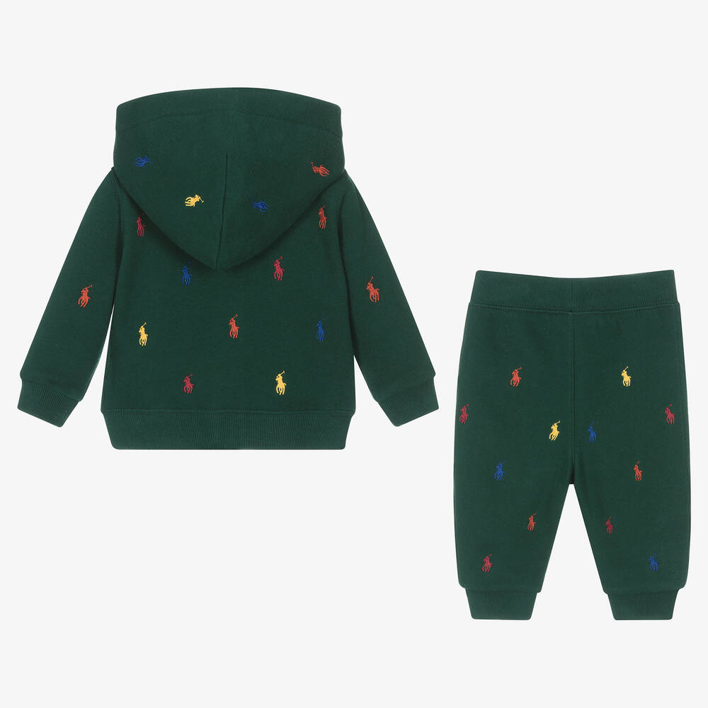 Green polo tracksuit sales