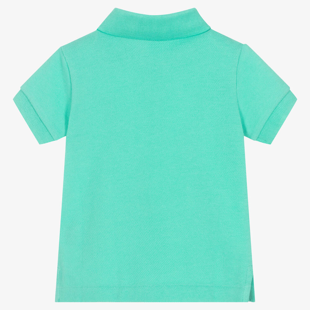 Baby boy 2025 green polo shirt