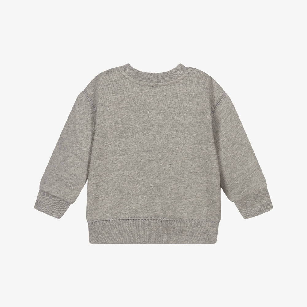 Ralph Lauren-Baby Boys Grey Cotton Sweatshirt | Childrensalon Outlet