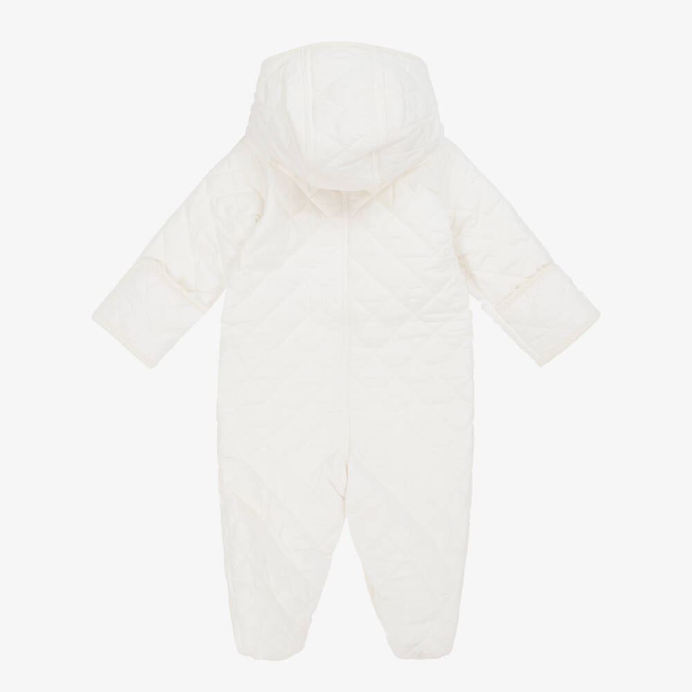 Ralph Lauren-Кремовый стеганый комбинезон для малышей мальчиков | Childrensalon Outlet