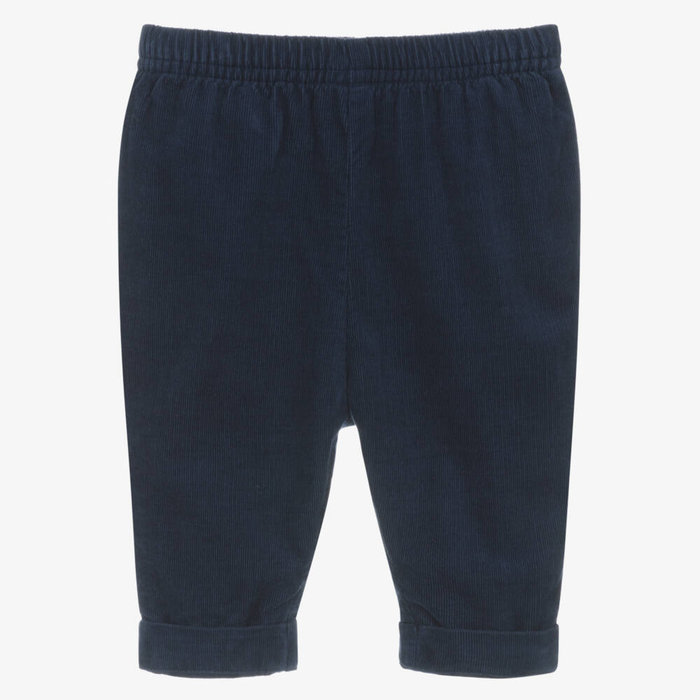Ralph Lauren-Baby Boys Navy Blue Cotton Corduroy Trousers | Childrensalon Outlet