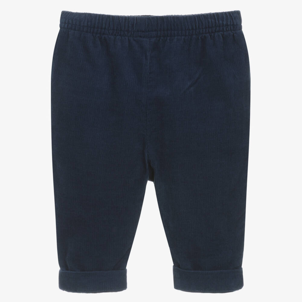 Ralph Lauren-Baby Boys Navy Blue Cotton Corduroy Trousers | Childrensalon Outlet