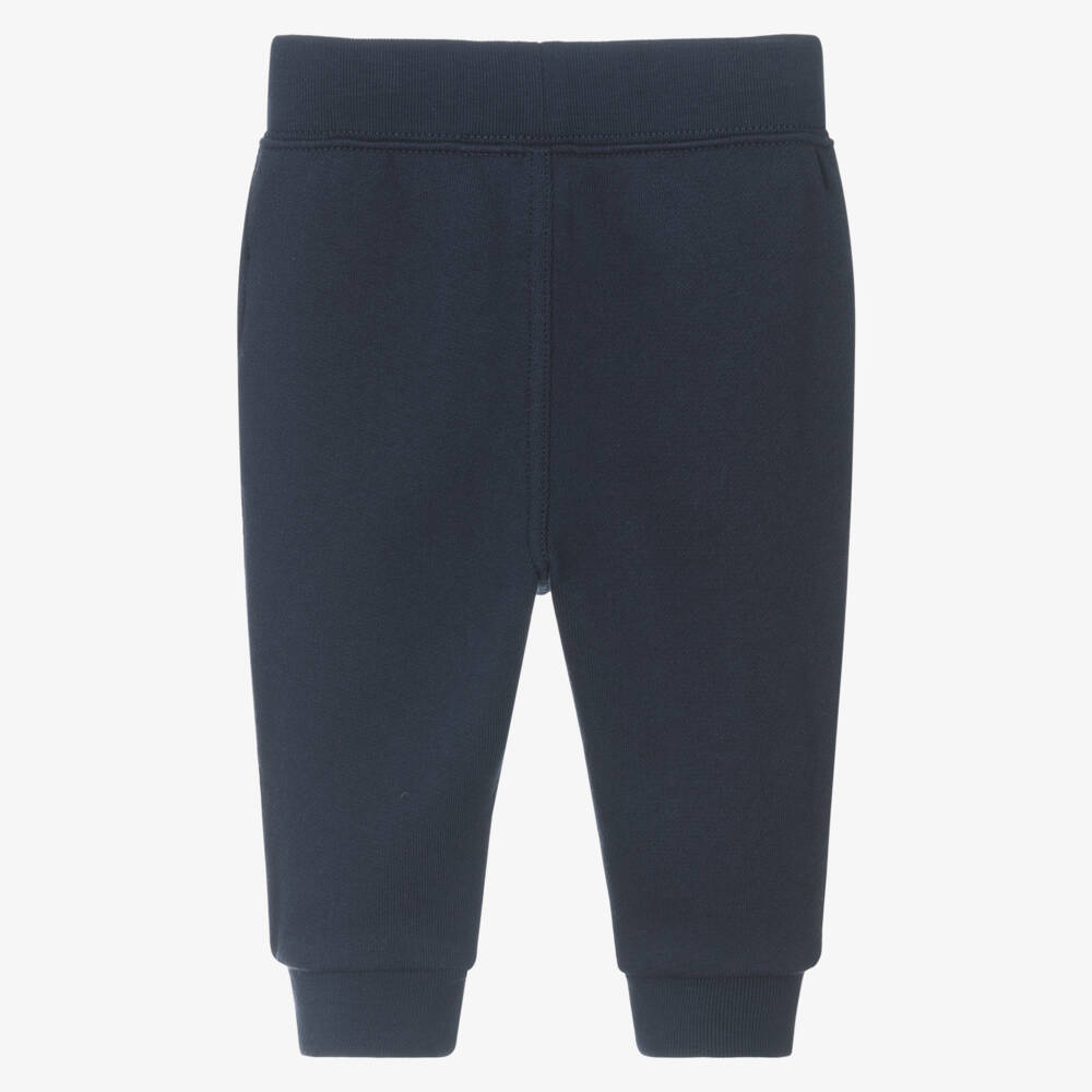 Ralph Lauren-Baby Boys Navy Blue Cotton Cuffed Joggers | Childrensalon Outlet
