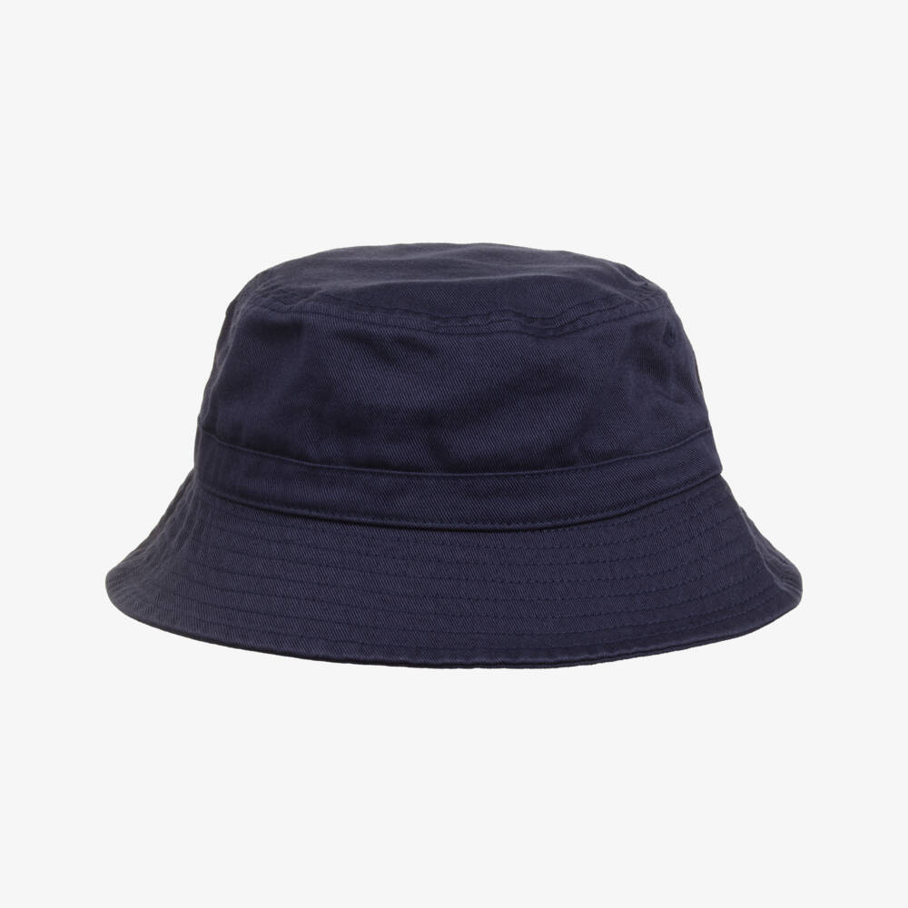 Ralph Lauren-Baby Boys Navy Blue Cotton Flag Bucket Hat | Childrensalon Outlet