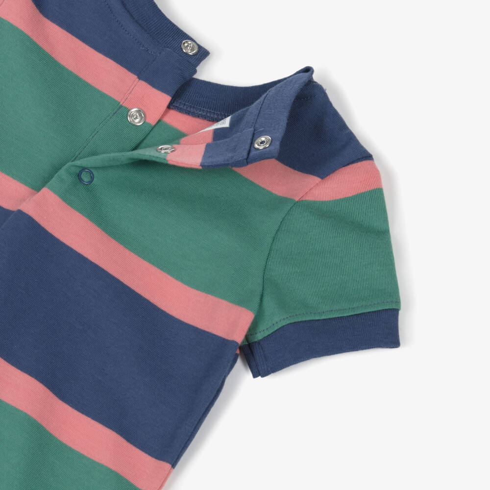 Ralph Lauren-Комбинезон в полоску синий зелёный для малышей мальчиков | Childrensalon Outlet