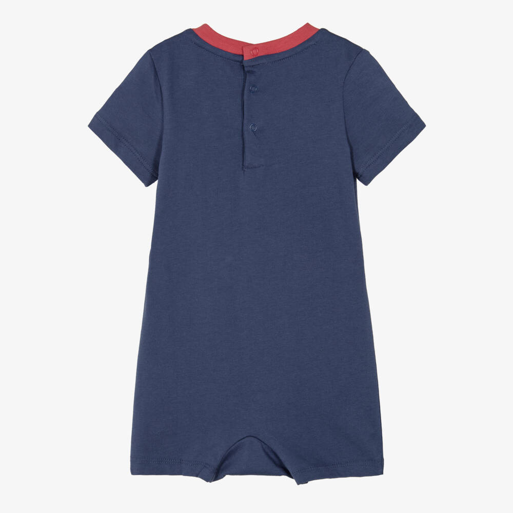 Ralph Lauren-Baby Boys Navy Blue Nautical Polo Bear Cotton Shortie | Childrensalon Outlet