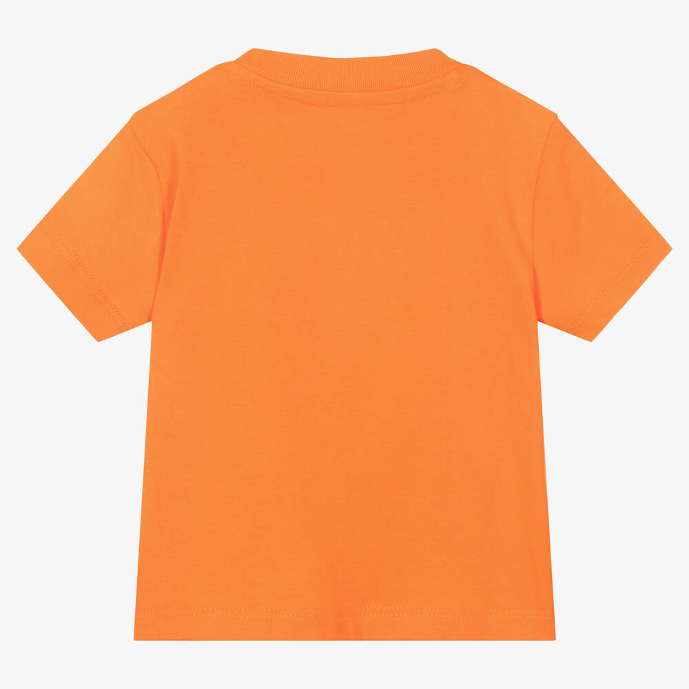 Ralph Lauren-Baby Boys Orange Cotton Logo T-Shirt | Childrensalon Outlet