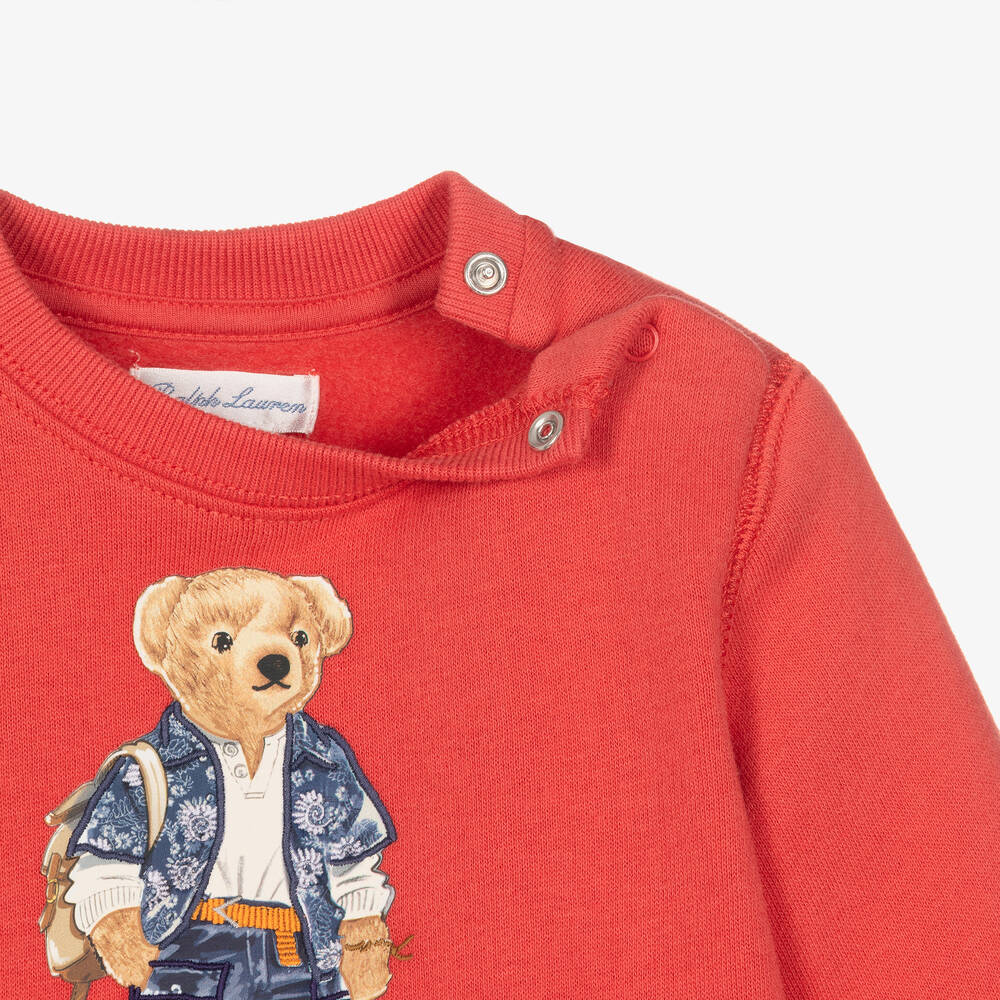 Ralph lauren baby boy teddy bear sweater sale