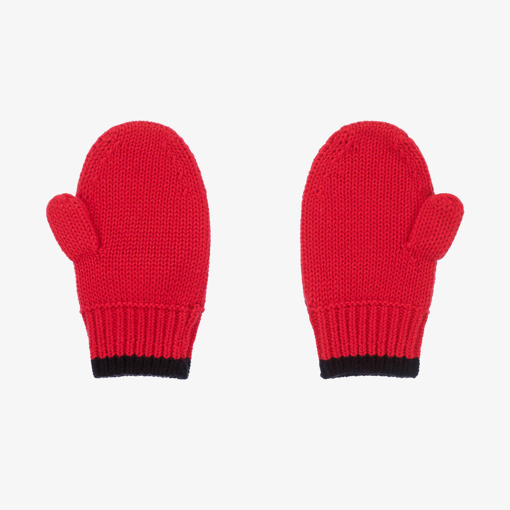 Ralph Lauren Baby Boys Red Logo Mittens Childrensalon Outlet