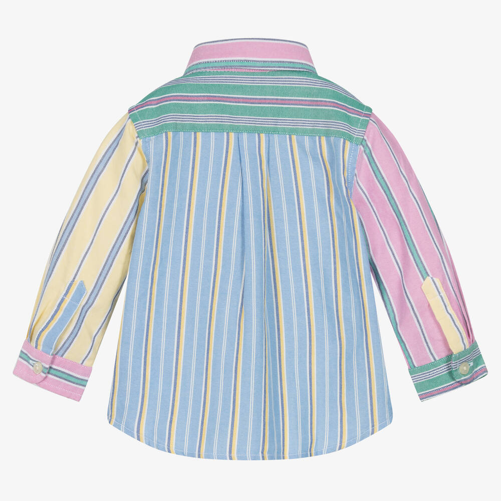 Ralph Lauren Chemise ray e en coton b b gar on