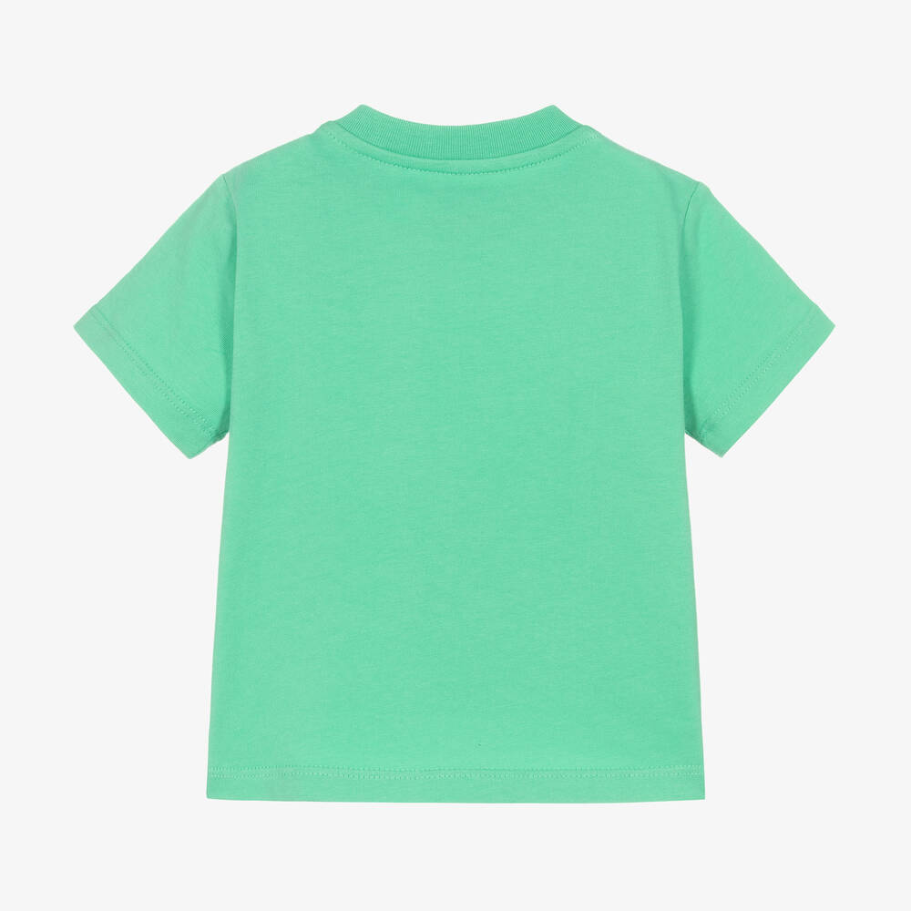 Ralph Lauren-Baby Boys Turquoise Green Cotton T-Shirt | Childrensalon Outlet