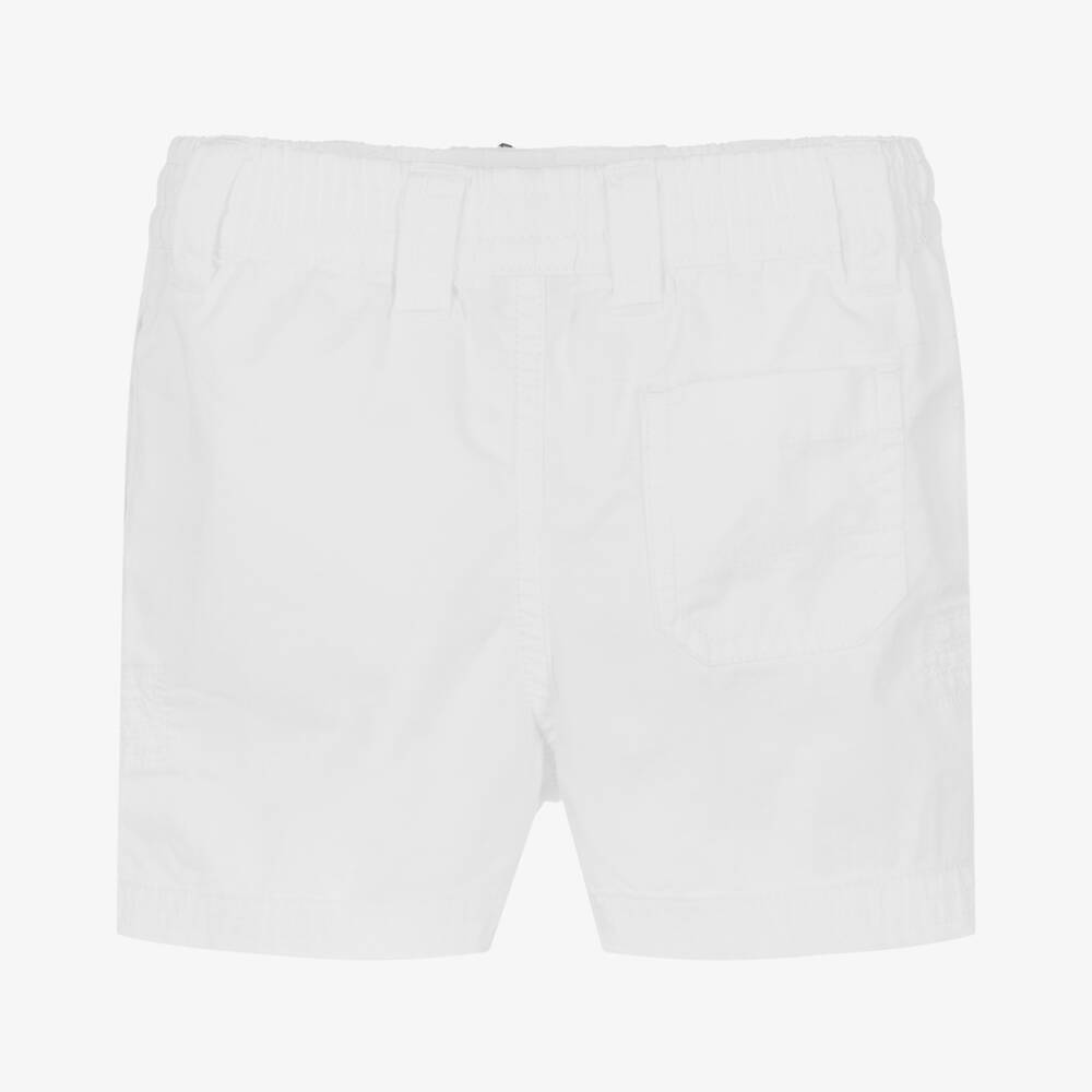 Ralph Lauren-Baby Boys White Cotton Shorts | Childrensalon Outlet