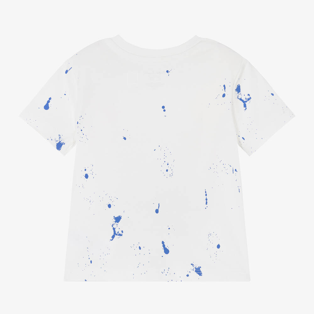 Ralph Lauren Baby Boys White Cotton T Shirt Childrensalon Outlet