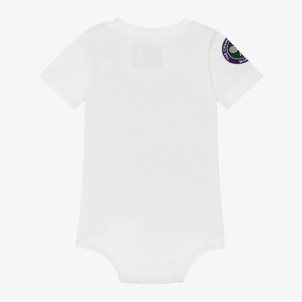 رالف لورين-تبان ويمبلدون قطن لون اوف وايت للمواليد | Childrensalon Outlet