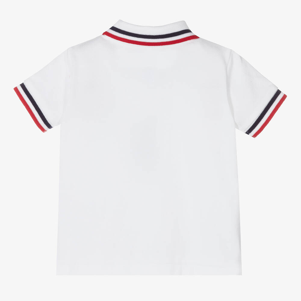 Ralph Lauren Baby Boys White Polo Shirt Childrensalon Outlet