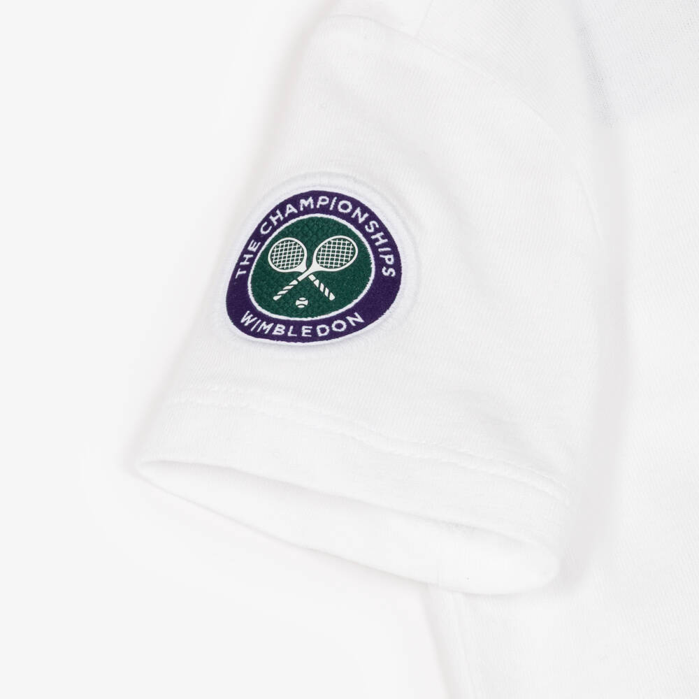 Ralph Lauren-Baby Boys White Wimbledon Collection Polo Bear Shortie | Childrensalon Outlet