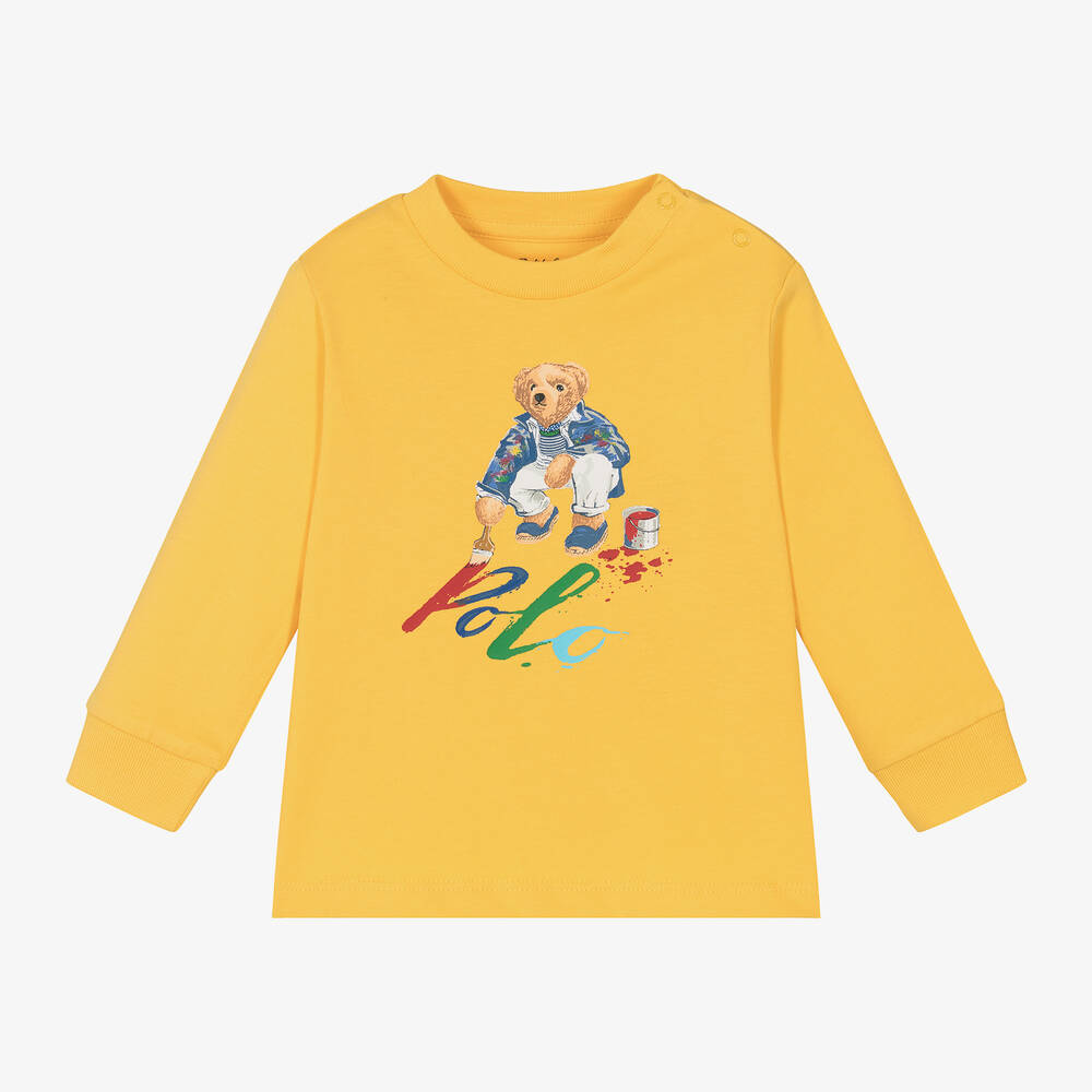 Polo bear t shirt yellow best sale