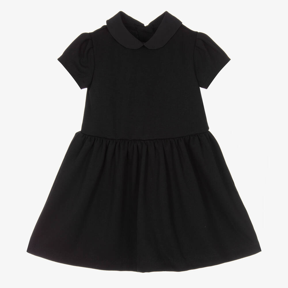 Girls black shop cotton dress