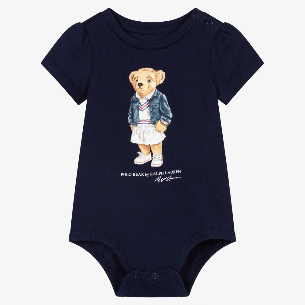 Ralph Lauren - Blauer Body für Babys (M) | Childrensalon