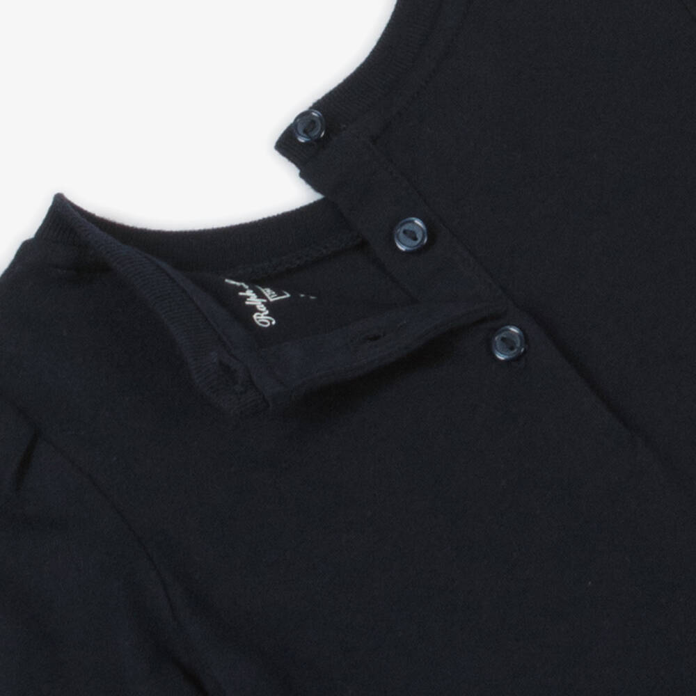 Ralph Lauren-طقم ليقنز لون عاجي وكحلي للمولودات | Childrensalon Outlet