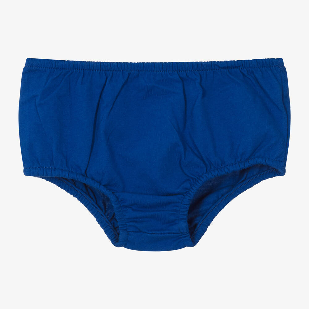 Ralph Lauren-Baby Girls Blue & White Stripe Dress | Childrensalon Outlet