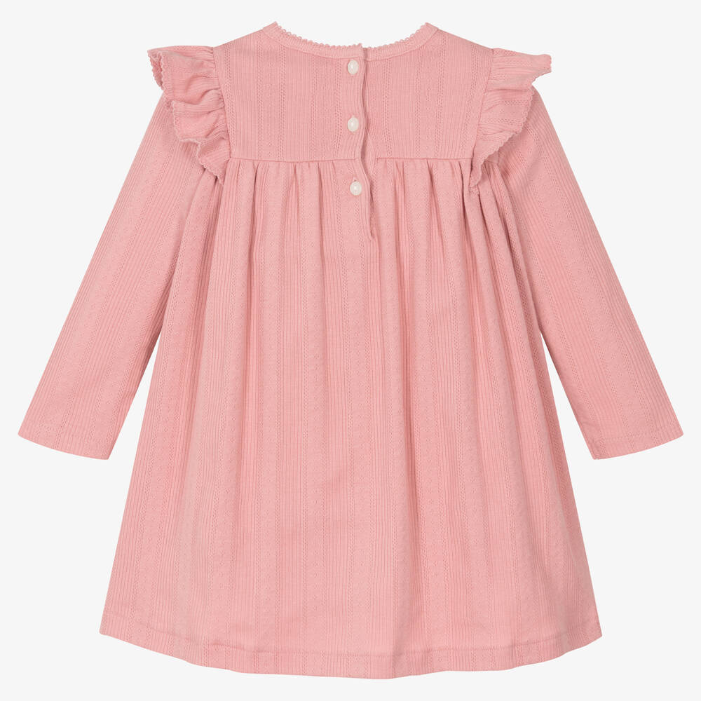 Ralph Lauren Baby Girls Pink Cotton Jersey Dress