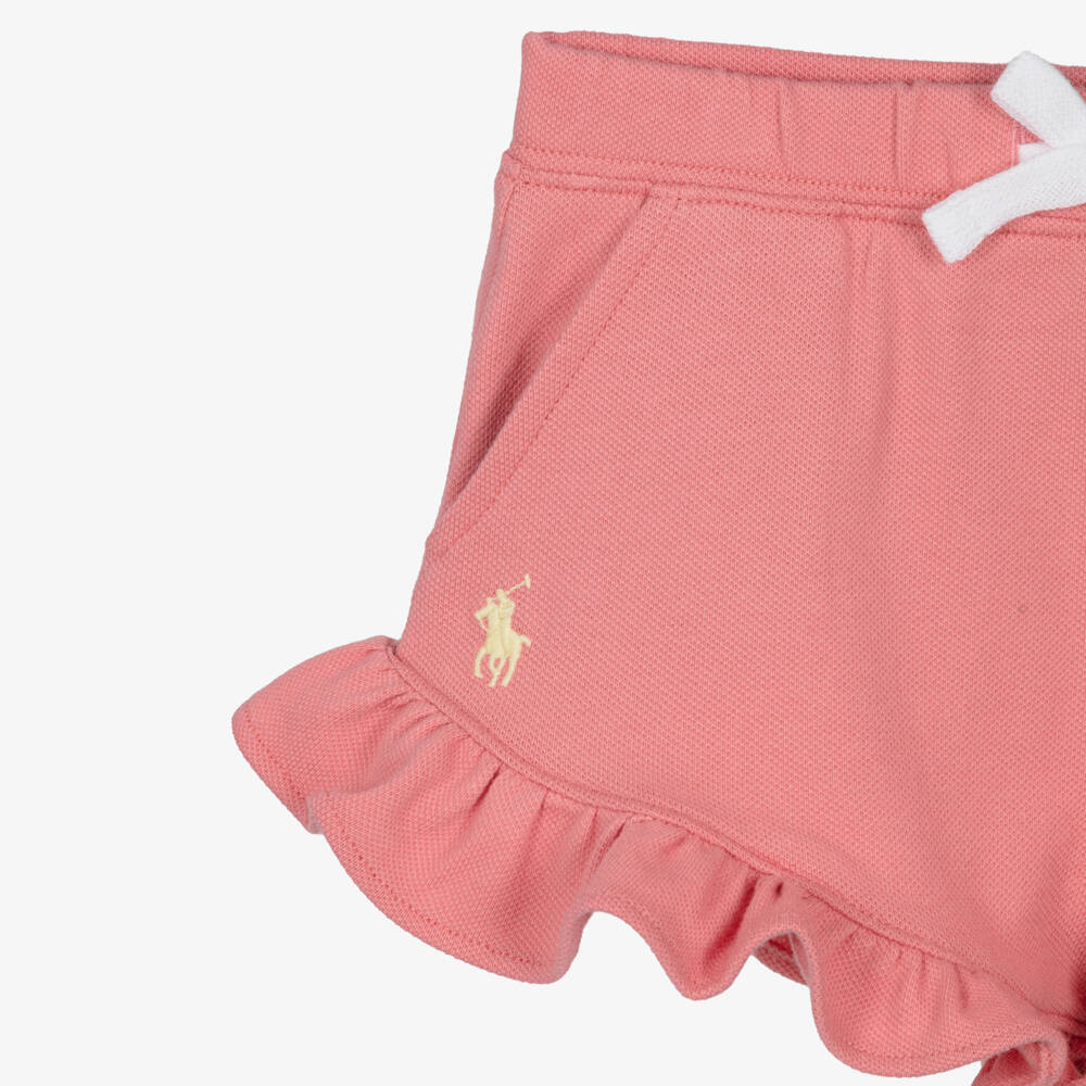 Ralph Lauren-Розовые шорты с оборками для малышей | Childrensalon Outlet