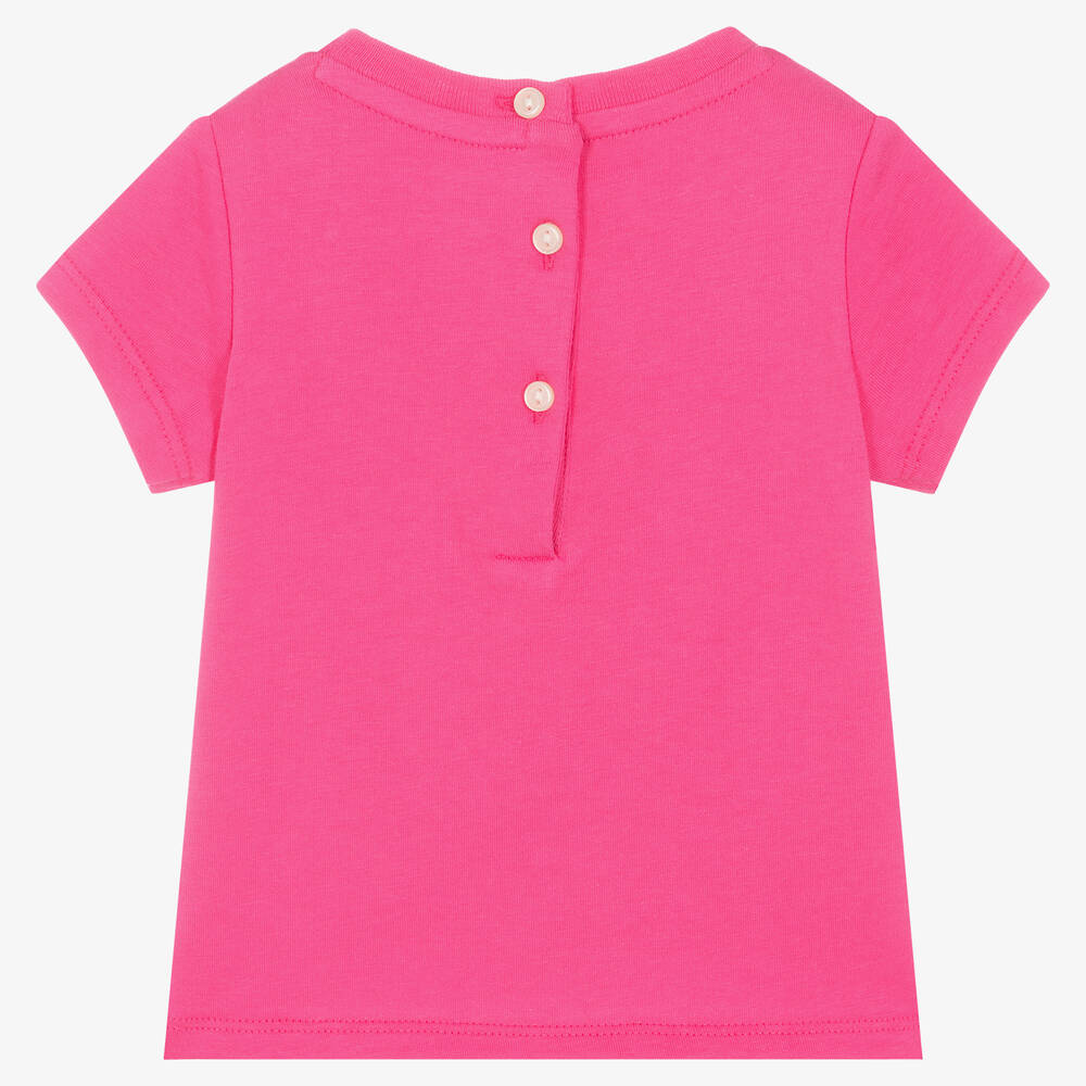 Ralph Lauren Baby Girls Pink Cotton T Shirt