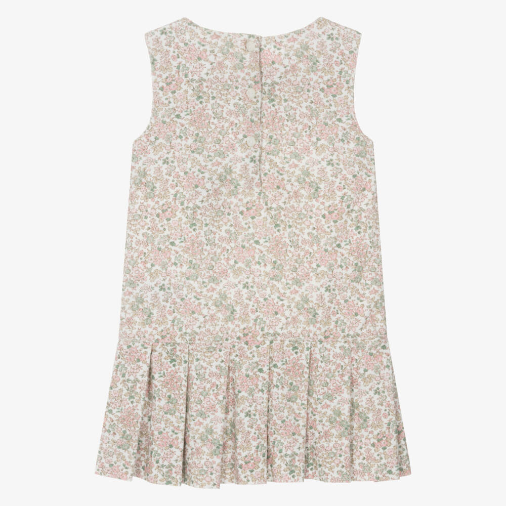 Ralph Lauren-طقم فستان قطني وردي مزهر للبنات | Childrensalon Outlet